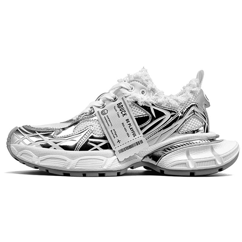 B.Duck SKYLINE Paris, Slim Fit Y2K Lightweight Mecha Jogging Shoes Low top Chunky Sneakers Unisex