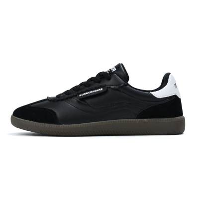 BURGERHOUSE Abrasion Resistant Slip Resistant Low top German Army Trainers Unisex Black White