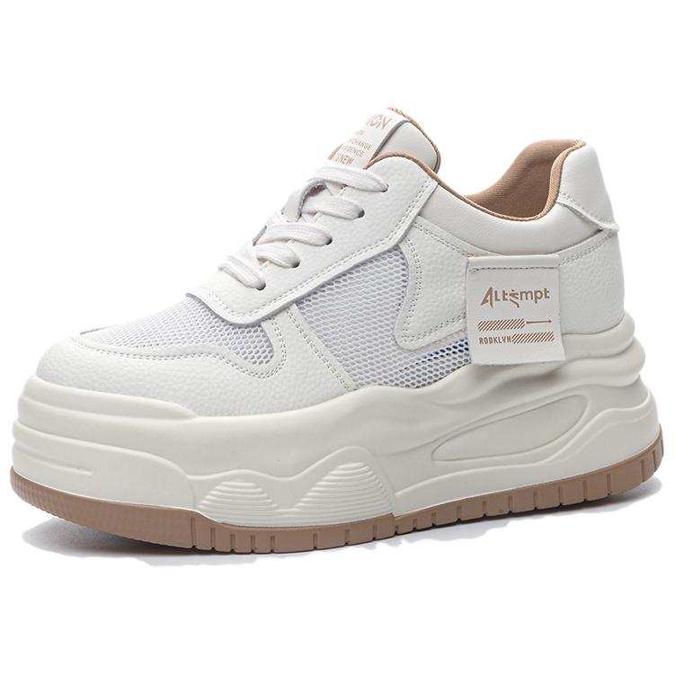 JIETEGONGYANG Cow Split Leather Low top Casual Shoes Women's