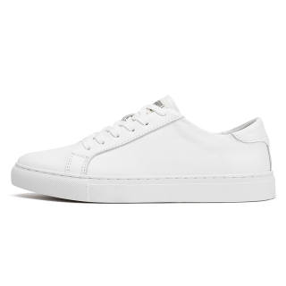 ROCK FAIRWHALE Cow Leather Abrasion Resistant Breathable Low top Skateboard Shoes Men's White
