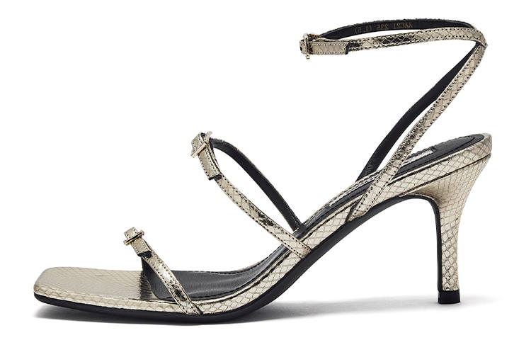 73Hours 73Hours Supermodel Journal One Strap Sandals Women's Gold