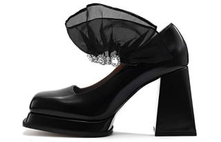 SHUSHU/TONG Chunky Heel High Heels Women's Black