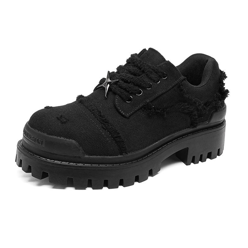 SOBB Mesh Cushioning Abrasion Resistant Cushioning, Wear Resistant Low top Casual Shoes Men's Black