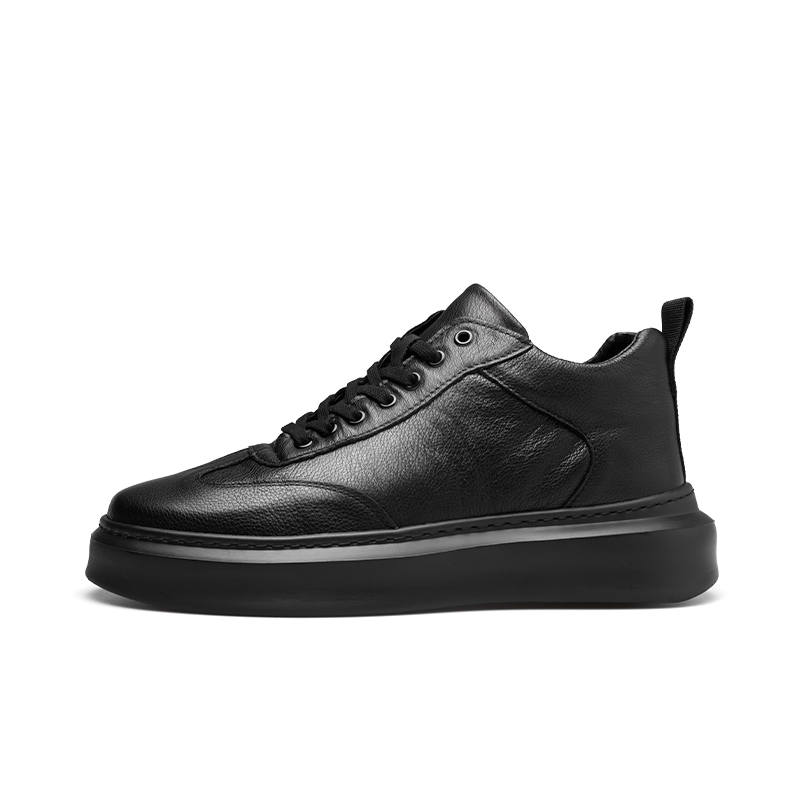 PARDASAUL Cow Leather Casual Shoes Men's Black