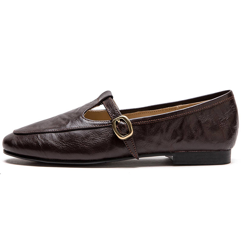 JIEZHOU Sheepskin Casual Shoes Women's