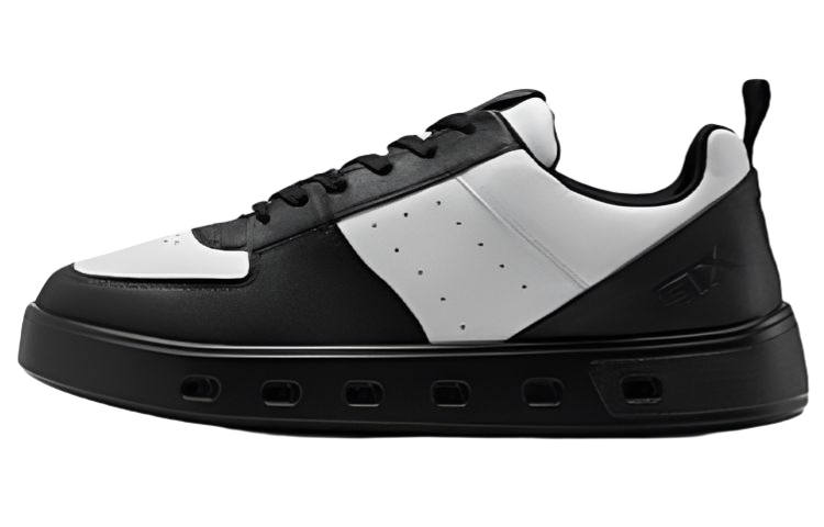 Ecco Street 720 Series Cow Leather Low top Skateboard Shoes Men's Black