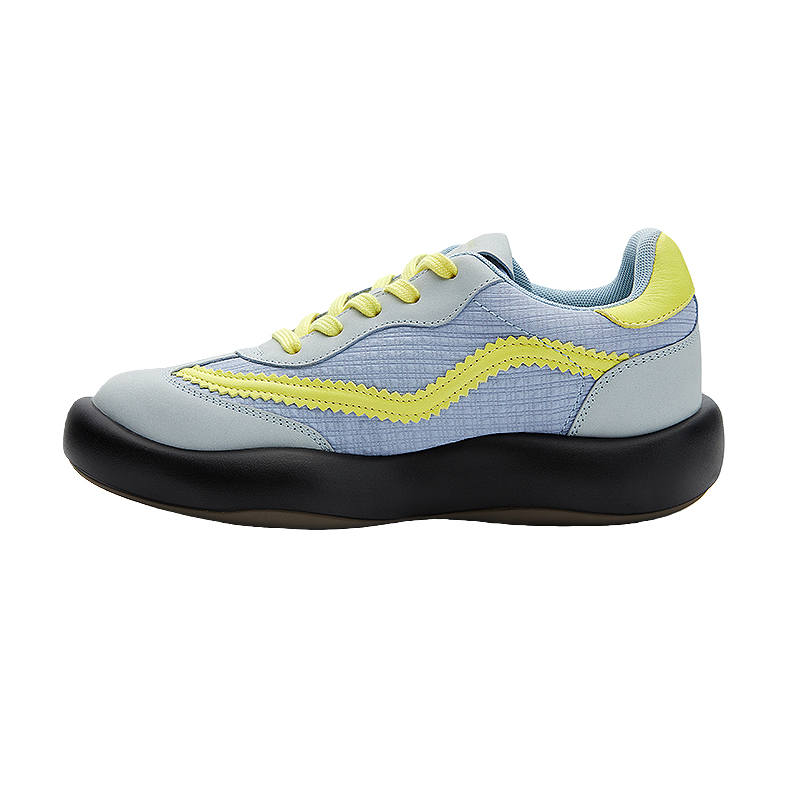 INXX Low top Casual Shoes Unisex Lime Yellow Blue