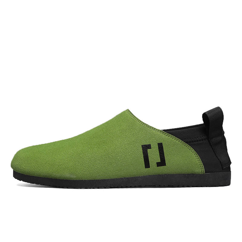 DAOTUSEN Men's Casual Shoes Men's Low Top Grass Green Jasper Black Khaki