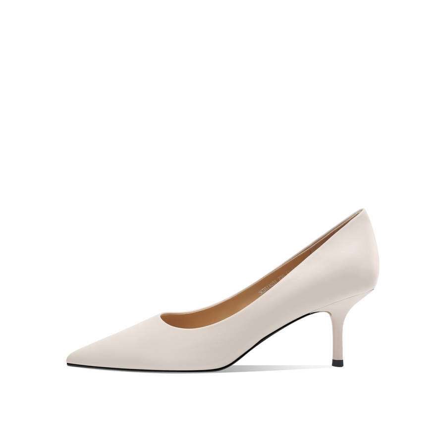 Rosa Bianca Top Grain Cow Leather Slim Heel High Heels 6.5cm Women's