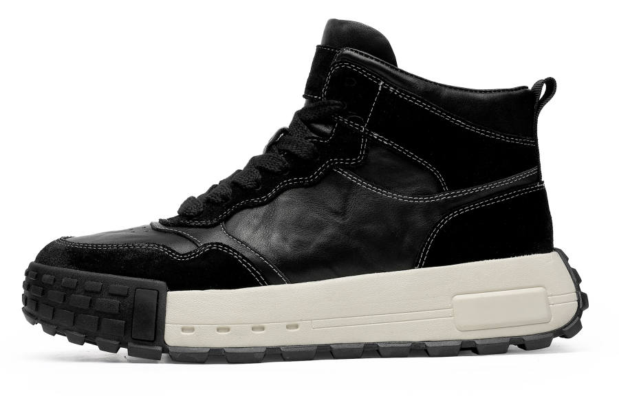 Desai Top Grain Cow Leather High top Casual Shoes Men's