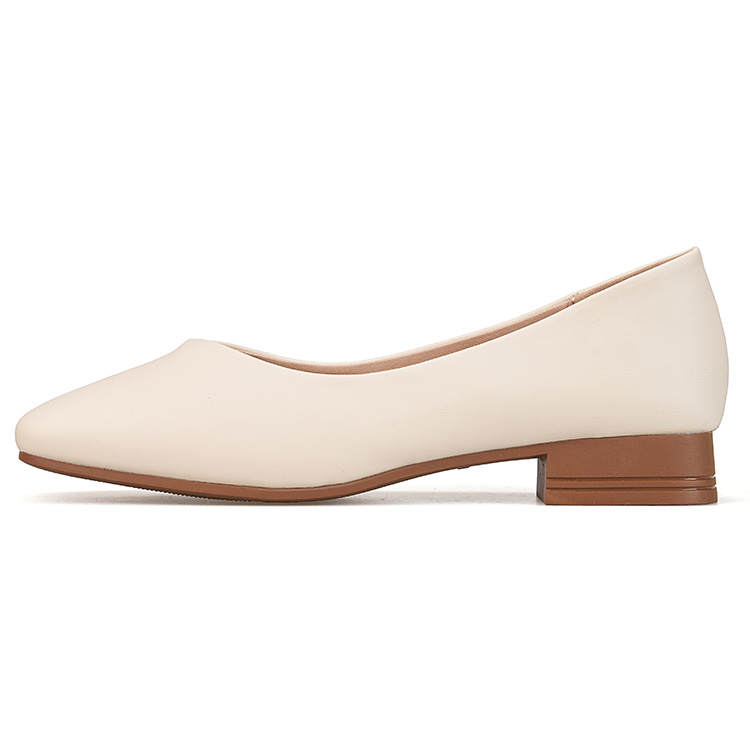 Joy&Mario Synthetic Leather Casual Shoes Women's Beige
