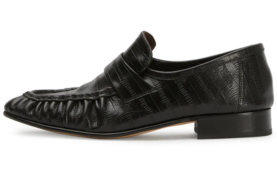 Tony Bianco Top Grain Cow Leather Loafers Women's Black