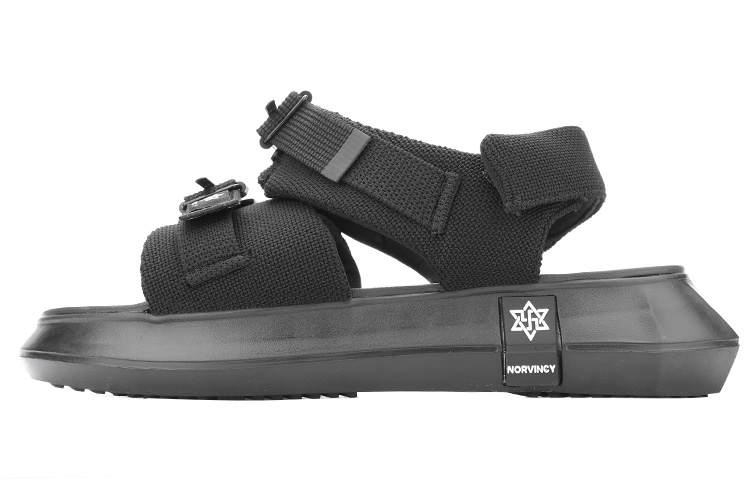 NORVINCY Street Magnetic Clasp Two Word Beach Sandals Unisex