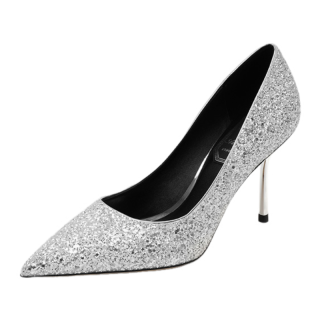 Houseofavenues Slim Heel High Heels Women's Silver