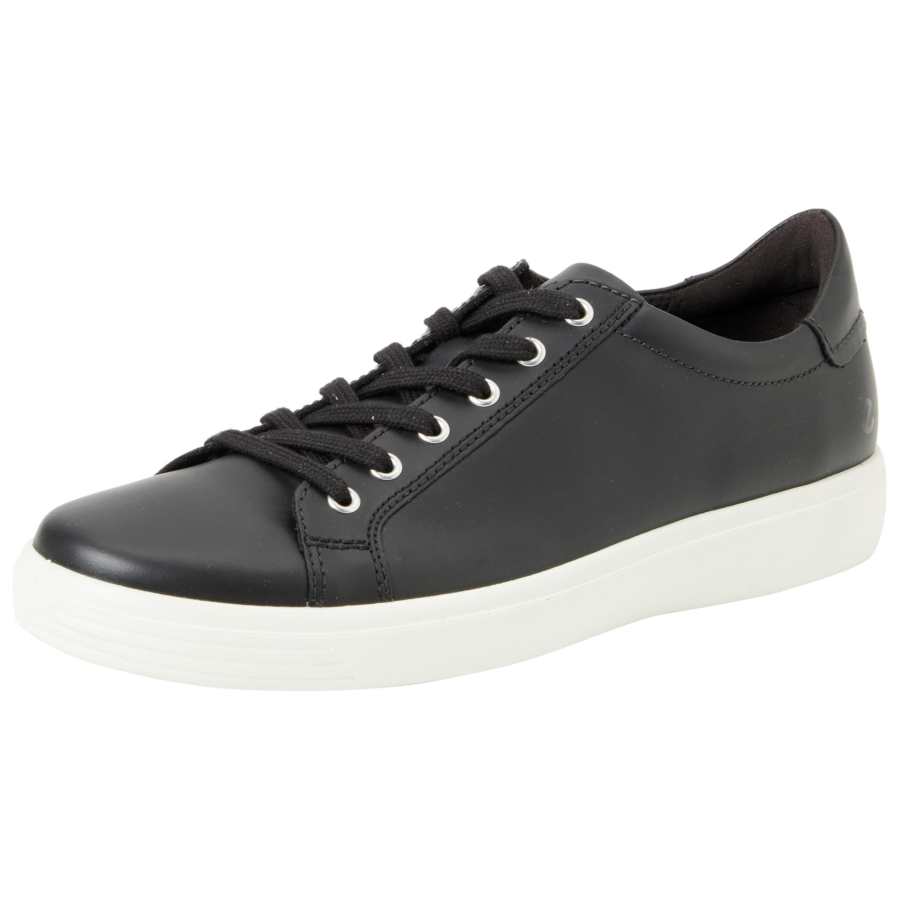 Ecco Ecco Leather Low top Skateboard Shoes Men's Black