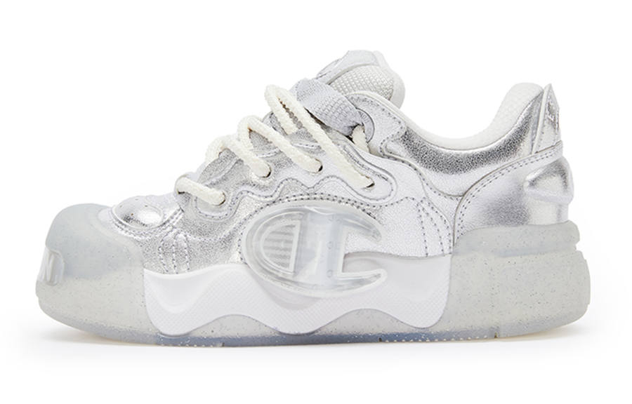 Champion AutoSkate V1 Low top Skateboard Shoes Women's Silver