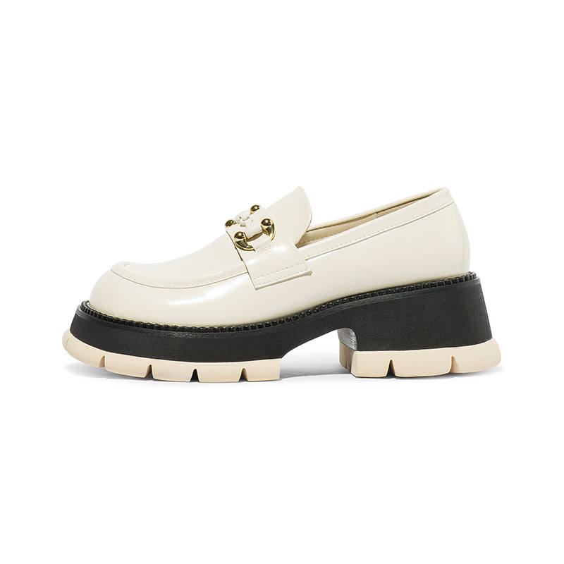 Coup De Foudre Top Grain Cow Leather Platform Shoes Women's