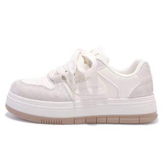 SNXR Artificial Leather Low top Skateboard Shoes Women's Beige