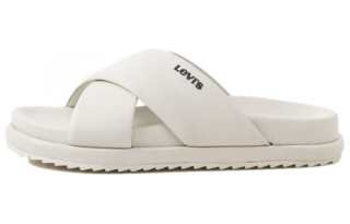 Levis Slide Slippers Women's White