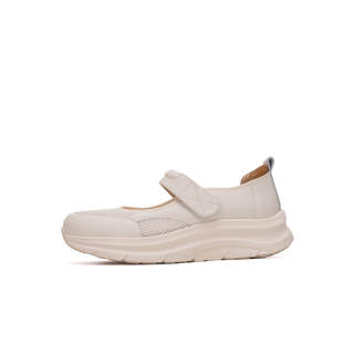 Martniel Cow Leather Mary Jane Shoes Women's Ecru
