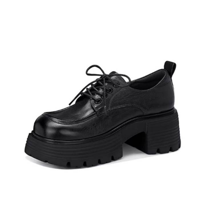 JESSICA SOPHIA Top Grain Cow Leather Casual Shoes 5.5cm Women's