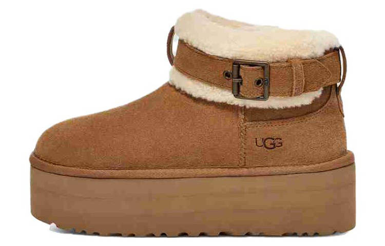 UGG UGG Ultra Mini Belted Roller Boot Chestnut Women's