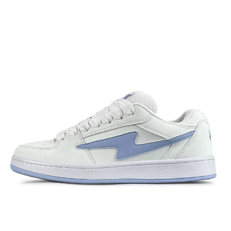 LuzaoT SUPER DRAG Low top Skateboard Shoes Women's White Light Moon