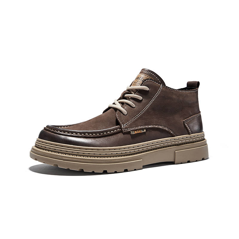 Hautton Jeans Short Combat Boots Men's