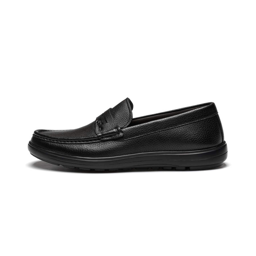 J.BENATO Sheepskin Casual Shoes Men's Black