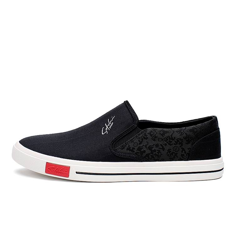 SATCHI SPORT Slip Resistant Abrasion Resistant Slip Resistant Abrasion Resistant Low top Casual Shoes Men's Black