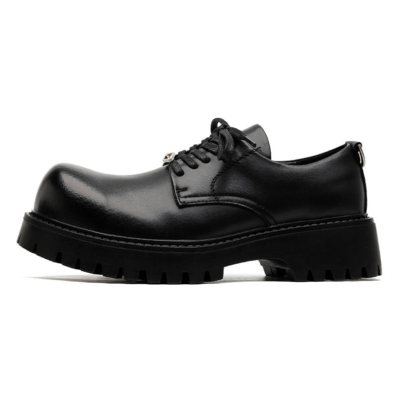 KAQIAODI Microfiber Leather Dress Shoes Men's Black