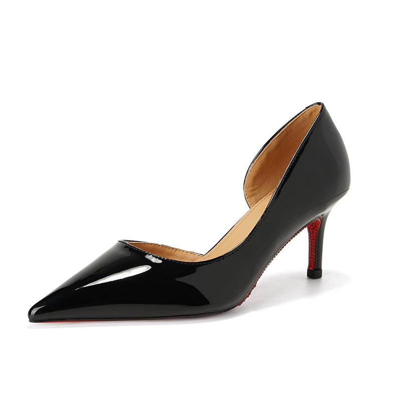QITUMAUL Pu Slim Heel High Heels Women's