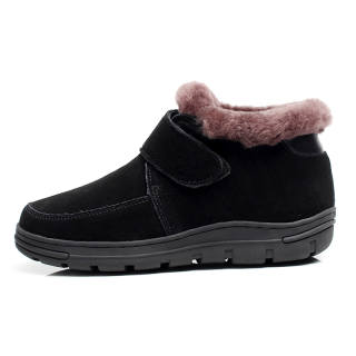 GUOLUOFEI Thermal Slip Resistant Thickened And Fleece Lined Soft Sole Short Snow Boots Women's