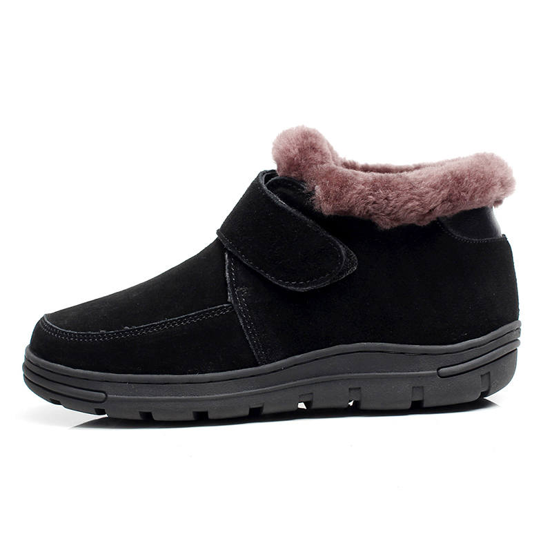 GUOLUOFEI Thermal Slip Resistant Thickened And Fleece Lined Soft Sole Short Snow Boots Women's