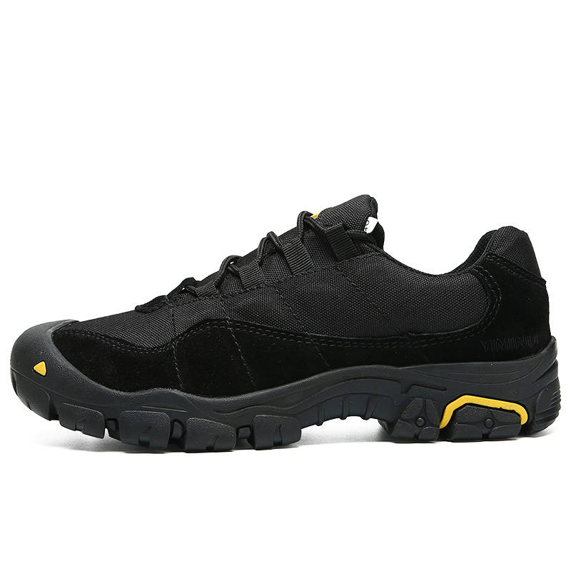 YIMINU Men's Casual Shoes Men's Low Top Black