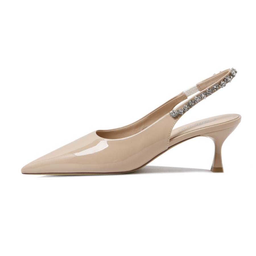 CAMEIDO Slim Heel High Heels 4.5cm Women's Nude