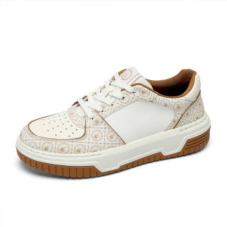 CROWN Cow Leather Low top Skateboard Shoes Men's