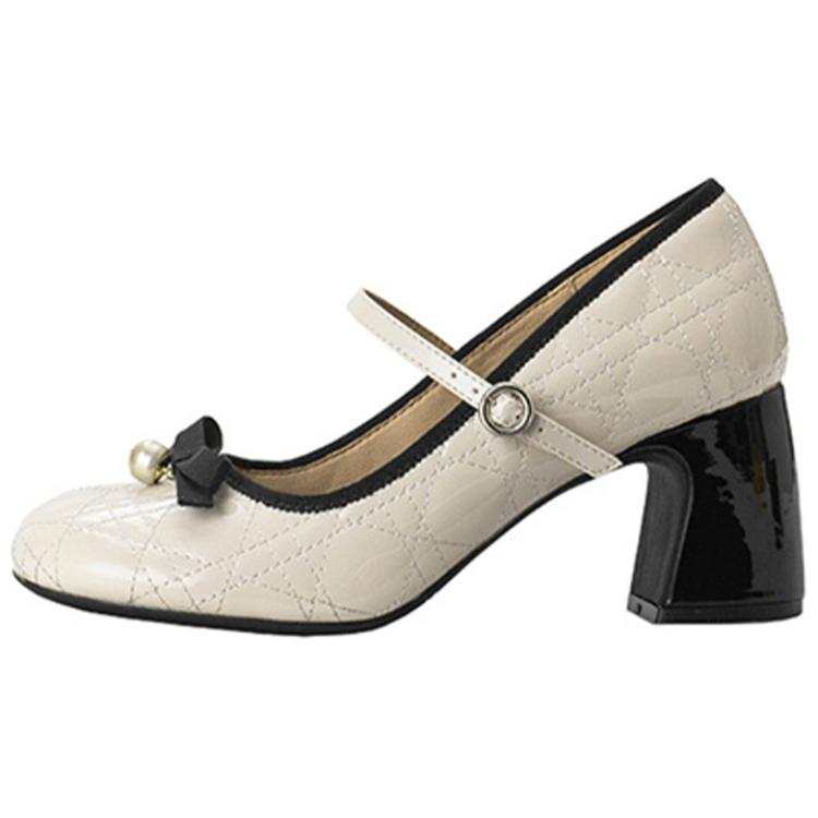 MIAOLV North Island Journal Chunky Heel Mary Jane Shoes 7cm Women's