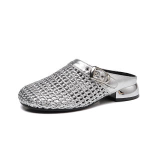 VAEL Rubber Sole Abrasion Resistant Slip Resistant Abrasion Resistant Slip Resistant Closed Toe Slippers Women's