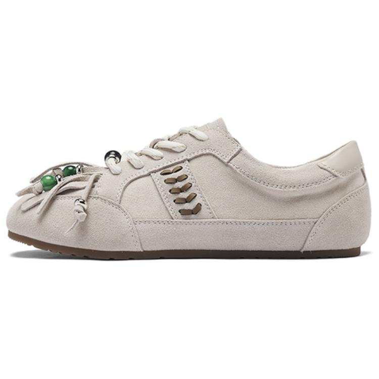 AGSDON Cow Split Leather Low top Casual Shoes Women's