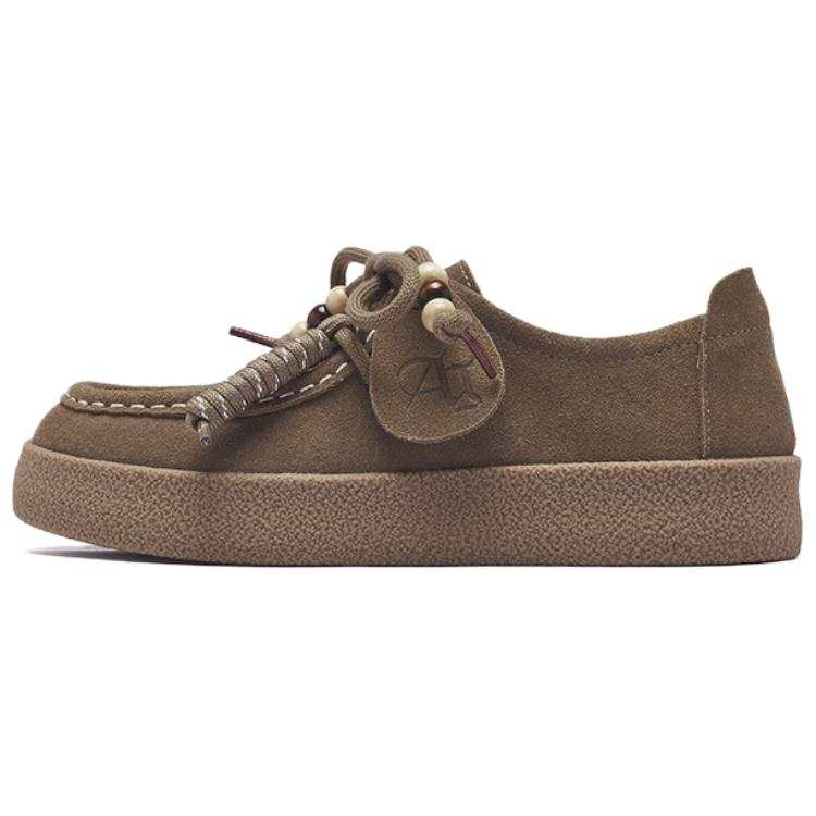 AGSDON Cow Split Leather Low top Casual Shoes Women's