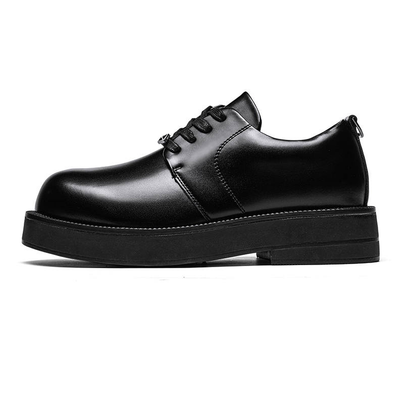 CITONGXIANSHENG Microfiber Leather Casual Shoes Men's Black