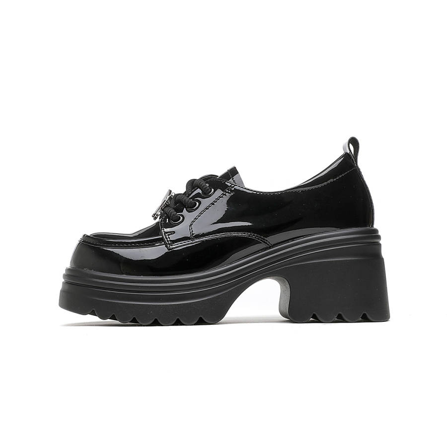 CARDANRO Synthetic Leather Casual Shoes Women's Black