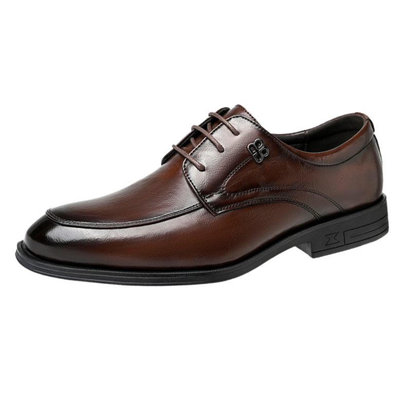 CITONGXIANSHENG Cow Split Leather Dress Shoes Men's Brown