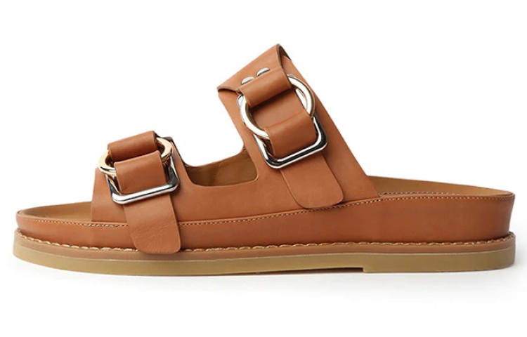 Tony Bianco Slide Slippers Women's Brown