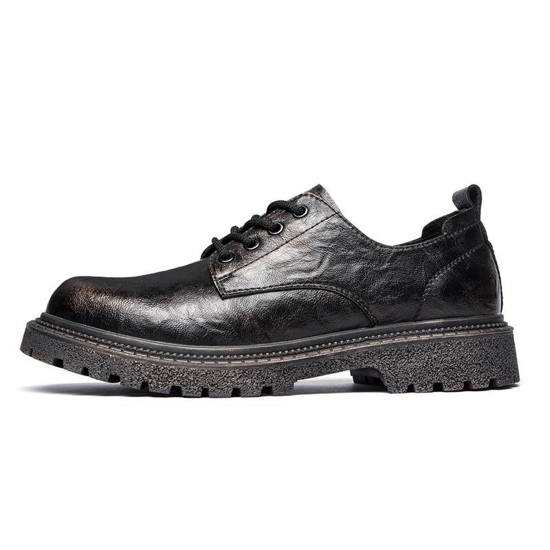 JOSINY Synthetic Leather Derby Shoes Men's Bronze