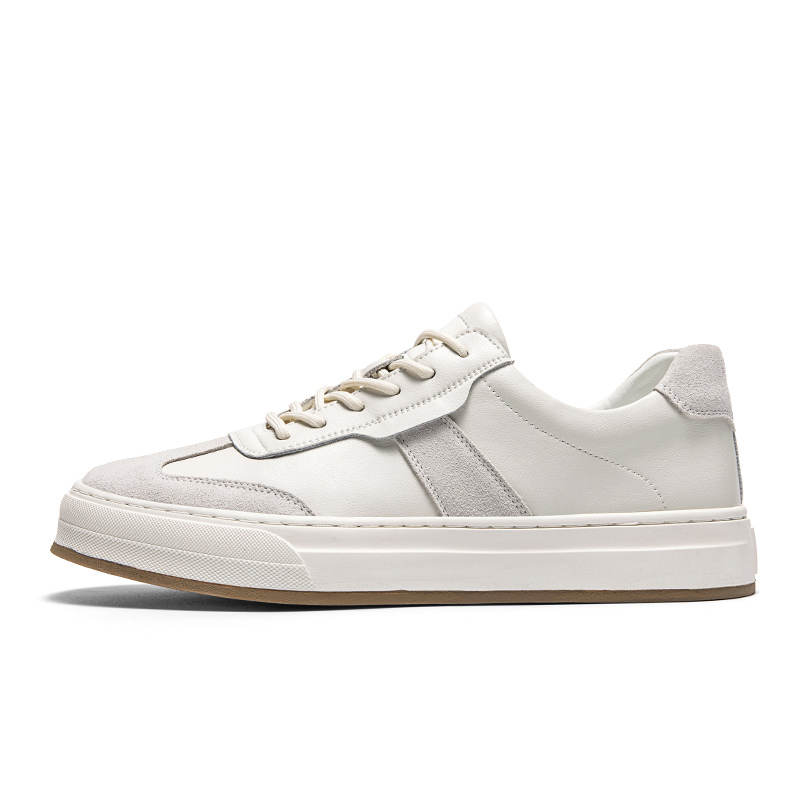 CITONGXIANSHENG Microfiber Leather Low top Casual Shoes Men's White