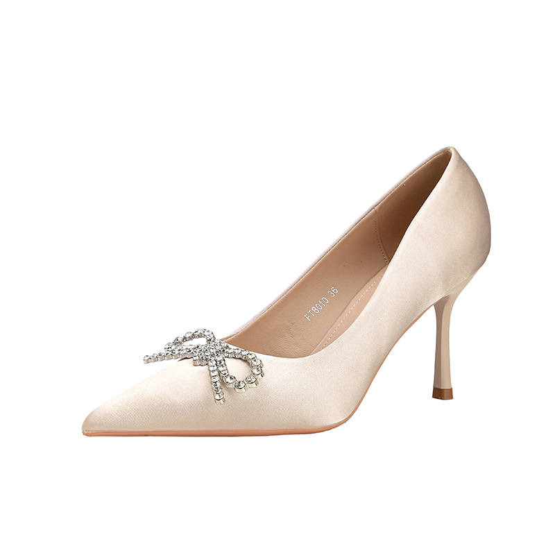YAFEI XUANYU Fabric Slim Heel High Heels Women's