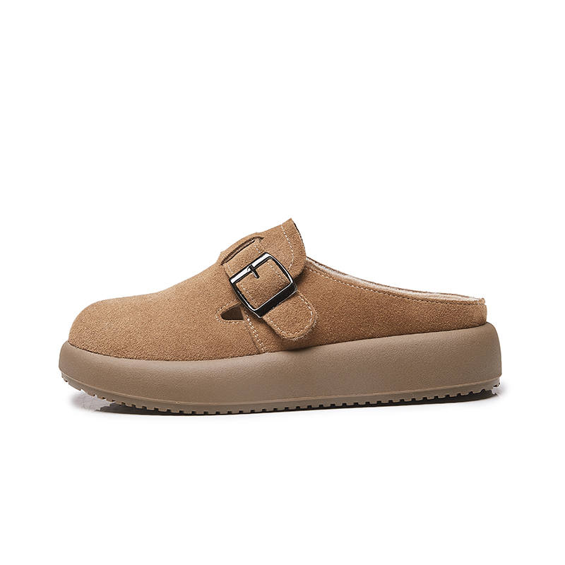 GONGNIUMEILI Rubber Sole Abrasion Resistant Abrasion Resistant Closed Toe Slippers Women's