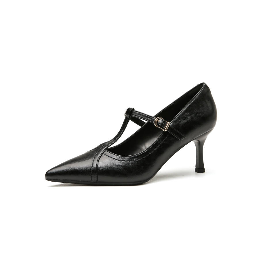 ZUOMILUO Microfiber Leather Slim Heel High Heels Women's